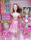 SUPER TOY Beautiful Long Hair Single Doll for Kids Girls - Accessories Included