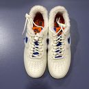 Nike Shoes | Blue Orange And White Nike Air Force 1 | Color: Blue/Orange | Size: 9