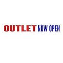 Outlet Now Open Extra Large 13 oz Banner Heavy-Duty Vinyl Single-Sided with Metal Grommets