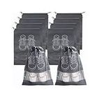 Wallfire 10 Pack Travel Shoe Bags Non- Fabric Shoe Bag with Drawstring Shoe Storage Bags