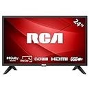 RCA RB24F1A 24 Inch HD TV, DVB-T/T2/C FreeView HD Dolby Digital Audio TV, Triple Noise Reduction Color Engine LED Backlighting, HDMI VGA PC Audio USB Media Player, Ideal Small TV for Lounge or Kitchen