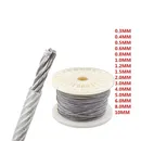 HQ 0.4/0.5/0.6/0.8/1.0/1.2/1.5/2/2.5/3/4/5/6/8/10/12MM Diameter 304 Stainless Steel Wire Rope with