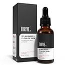 Thriveco 10% Niacinamide + 1% Zinc Pca Serum | Helps in reduction of acne, sebum and blemishes | Skin Type Oily, acne prone and Combination | Men & Women | Vegan & cruelty-free | 30ml