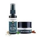 Cannarma Hemp Pain Relief Combo: Massage Oil 50ml+ Balm 15g for Arthritis, Muscle, Joint, Knee, Back Pain | 100% Natural Ayurvedic Oil | Anti-Inflammatory | Head Pain Relaxation