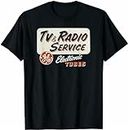 TV and Radio Service Electronic Sign Gift Idea Mens T-Shirt Unisex Black Tee