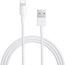 Qzikcy USB to Light ning Fast Charging and Data Sync Cable Compatible for iPhone 14, 13, 12,11, X, 8, 7, 6, 5, iPad Air, Pro, Mini (1 Mtr Pack of 1, White)