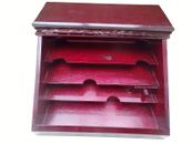 Antique Small Laminated Wood Mahogany Tinted Desk - Small Office Furniture