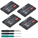 4X 1350mAh CTR 003 CTR-003 Rechargeable Battery Akkus for Nintendo 2DS 3DS 2DS XL CTR-A-AB Wireless