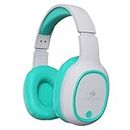 ZEBRONICS Thunder Bluetooth 5.3 Wireless Over Ear Headphones with 60H Backup, Gaming Mode, Dual Pairing, ENC, AUX, Micro SD, Voice Assistant, Comfortable Earcups, Call Function(Sea Green)