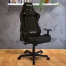 Farm on table Fabric Ergonomic High Back Racer Style PC Gaming Chair, Black in Black/Gray | 50.5 H x 47 W x 28.25 D in | Wayfair FZQ-RTA-TSF44-BK