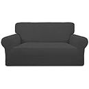 Easy-Going Stretch Sofa Slipcover Couch Sofa Cover Furniture Protector Soft with Elastic Bottom for Pets Kids Children Dog Spandex Jacquard Fabric Small Checks (Medium, Dark Gray)