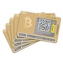 Ballet REAL Bitcoin, 24K Vergoldet - Cryptocurrency Physisches Wallet, für Bitcoin und andere Krypto-Währungen (5-Pack) Alte Verpackung