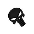 Car Styling 3D Metal Punisher Skull Emblem Badge Stickers Decals Auto Truck Motorcycle Car Accessories Automobiles (Color : BK)