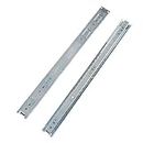 Aexit 2 Pcs Silver Tone 3 Sections Ball Bearing Drawer Slide 17" Long (32419ce603e7628af3fc37c3c67e41fe)