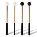 2 Pairs Xylophone Mallets, 8.6 Inch Rubber Percussion Sticks with Soft Rubber Handle, for Glockenspiel Marimba Timpani Tongue Drum Bell