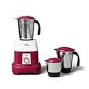 Prestige 500 Watts Orion Mixer Grinder with 3 Stainless Steel Jars |2 years warranty| Red & White