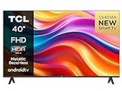 TCL 40S5401AK 40-inch Television, HDR, FHD, Smart TV Powered by Android TV, Bezeless design (Kids Mode, Dolby Audio, compatible with Google assistant)