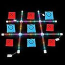 OTTARO Outdoor Games Glow in Dark for Adult and Kids, Giant Tic Tac Toe Game Set with Light, Premium PVC Framed Yard Game for Famlily, Night Party (4ft x 4ft)