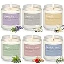 6 Pack Candles for Home Scented Aromatherapy Candles Gifts Set for Women, Lavender Candle, 37.8 oz 300 Hour Long Lasting Candles, Stocking Stuffers, Birthday, Valentine, Christmas, Anniversary Present