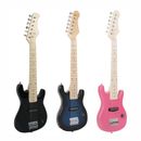 3 Colors Kids Beginner Guitar With Amp Case Electric Guitar Accessories Pack 30"