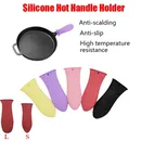 1Pcs Silicone Hot Handle Holder Potholder For Cast Iron Skillets Pans Grip Sleeve Cover Pots Pans