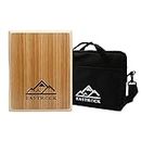 EastRock Travel Cajon Box Drum Flat Hand Drum Portable Wood Percussion Instrument with Adjustable Strings Carrying Bag