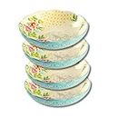 Mydogo The Pioneer Woman Blooming Bouquet Ceramic 7.5-inch Pasta Bowls (4), PWF096881814017