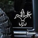 Sunset Graphics & Decals Duck Fish Deer Fluer Decal Vinyl Car Sticker Hunting Fishing | Cars Trucks Vans Walls Laptop | White | 5.5 inches | SGD000219