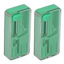 Tobacco-Related Products, 2PCS Cigarette Explosion Beads Pushers Peppermint Cigarette Bursting Beads Pusher Box DIYing Tools (Green)