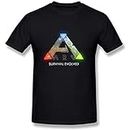Ark Survival Evolved Unisex T-Shirt Graphic Mens Cotton Casual Black Tee Shirt L