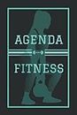 AGENDA FITNESS: Diario de ejercicios para 12 semanas/ Agenda de gimnasio atemporal / entrenamiento de pesas y cardio / libro de registro de ejercicios para hombres y mujeres (Spanish Edition)