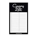 Bliss Collections Grocery List Pad for Fridge, Groceries and Shit Funny Tear Off Notepad for Refrigerator, 114 mm x 191 mm, 50 Sheets