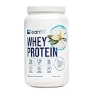 LEANFIT WHEY PROTEIN Natural Vanilla – 100% Whey Protein Powder, 25g Protein Per Serving – Grass-Fed, Gluten-Free, BCAAs, Amino Acid - 26 Servings, 832g Tub