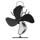 Home-Complete Stove Fan-Heat Powered Wood Burning Stove Fan in Black | 5.2 H x 9 W x 6.9 D in | Wayfair HC-7002