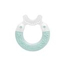 MAM Beißring Bite & Brush, Baby Zahnungshilfe beruhigt das Zahnfleisch, unterstützt die Zahnpflege mit extra-weichen Borsten, ab 3+ Monate, türkis, 1 Stück (1er Pack)
