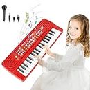 Kids Toy Piano Keyboard for Kids Music Toys for 3+ Year Old Electronic Keyboard Piano for Beginners Kids Piano with Microphone Toys for 3 4 5 6 7 8 Year Old Boys Girls Gifts Ages 3-8