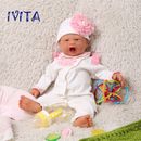 IVITA 22'' Soft Silicone Reborn Baby Open Mouth Newborn Full Silicone Doll