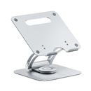Supporto computer portatile 360° base rotante ergonomico per scrivania regolabile