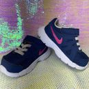 Nike Revolution 2 Zapatos para Niñas Pequeñas Talla 5.5C Azul Con Rosa Usados en Excelente Condición