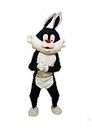BookMyCostume Black & White Funny Cat Cartoon Mascot Costume For Theme Birthday Party & Events | Adults | Full Size Adults