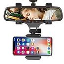 CQLEK® Flexible Car Rear View Mirror Mount Holder, 360° Car Mount Holder, Car Mobile Holder, Cell Phone Mount for iPhone 7/7s/8, iPhone X, Samsung Galaxy S6/S5, Mobile Phones, Android Phone