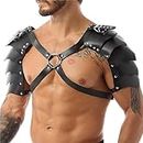 Men's Harness Leather Men Body Chest Harness Leather Chest Harness Punk Gothic Fetish Bondage Costumes Men Cosplay Party Sexy Slave Clubwear