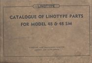 Catalogue of linotype parts for model 48e48 SM