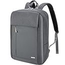 Voova Laptop Backpack, Business Travel Commuter Tech Back Pack for Men Women, Grey, 15.6 Inch
