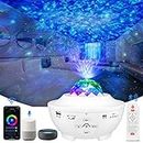 Galaxy Projector,Star Projector Night Light Bluetooth Speaker Starry Light Projector for Kid Room Decor Party Ceiling Stage Game Room,Work with Alexa & Google Asistant, Smart WiFi Remote Control USB