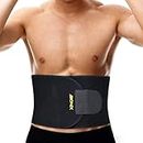 Bionix Waist Trainer Belt - Stomach Flattener Waist Trimmers Sweat Belt for Weight Loss Back & Lumbar Support Fitness Workout Exercises Sport Trainer Body Shapewear Gym Waist Trainer for Women & Men