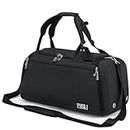 Sports Duffle Bag with Shoes Compartment and Wet Pocket, 42L Waterproof Gym Bag for Men and Women, Durable Travel Duffel Bag with Shoulder Strap and Combination Lock