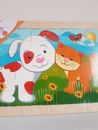 Timber Wooden Kids Jigsaw Puzzle Cat Dog Butterfly Hess Spielzeug Jigsaw Puzzles
