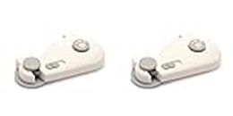 Child Safety Locks Cabinet Locks Child Safety - Baby Proof Cabinet Lock (No Drilling) 3M Adhesive for Drawers, Cabinet Seat, Toilet Seat, Fridge, Oven, Appliances (Small White, 2 Pcs)