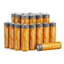 Amazon Basics AA 1.5 Volt Performance Alkaline Batteries, 20-Pack (Appearance may vary)
